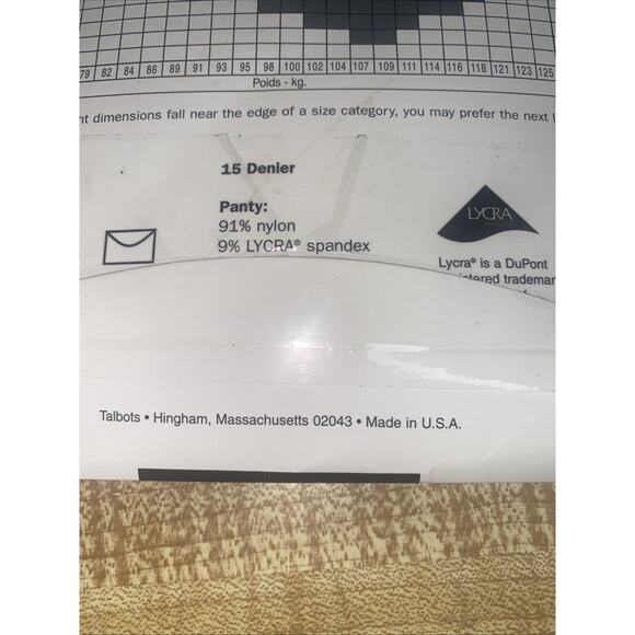 VTG Talbots Comfort Control Top Sandaltoe Seashell Color Size 1X - Picture 7 of 7